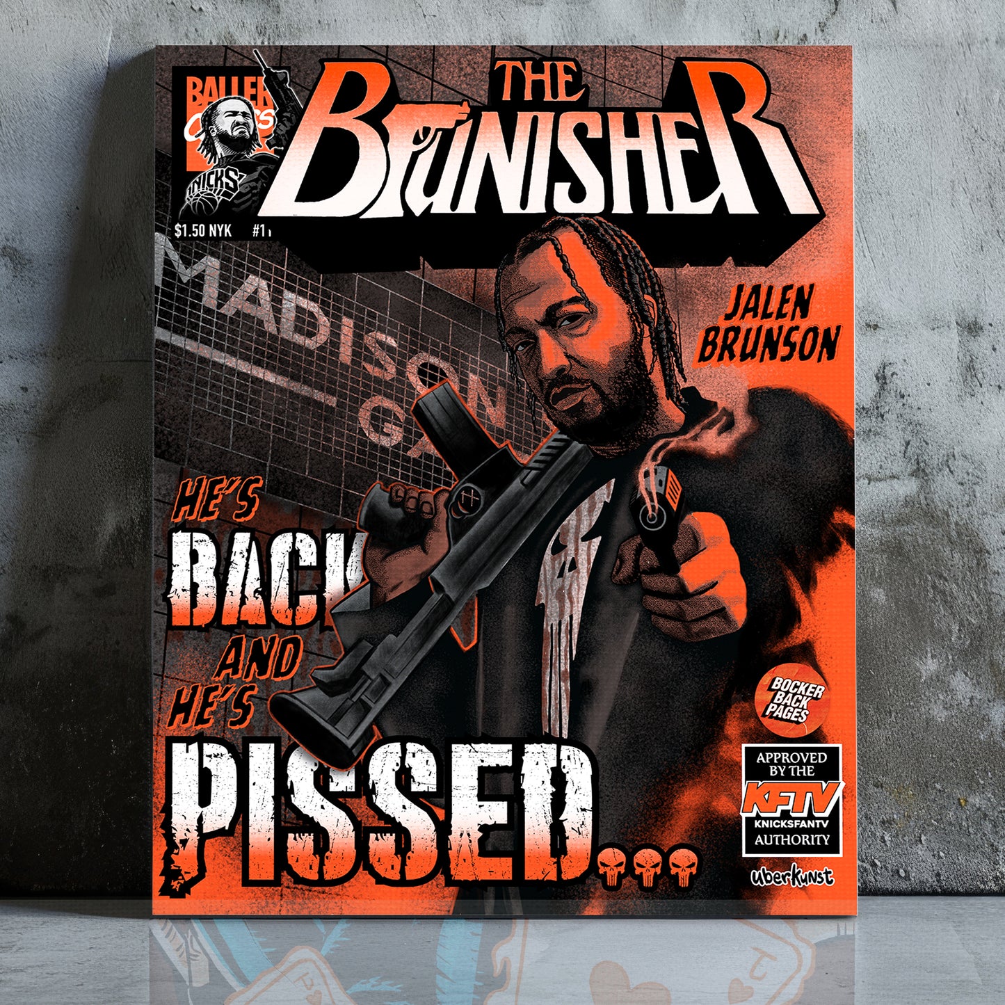 BRUNISHER x KFTV Mounted Canvas Art Print