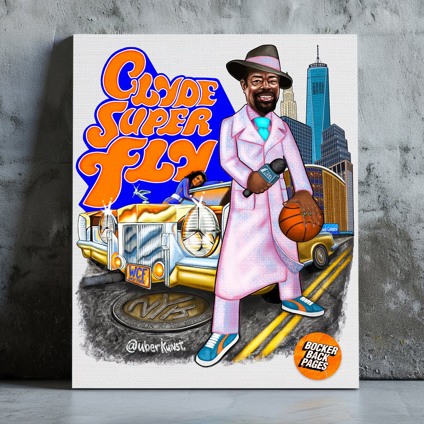 Clyde Super Fly Mounted Canvas Art Print