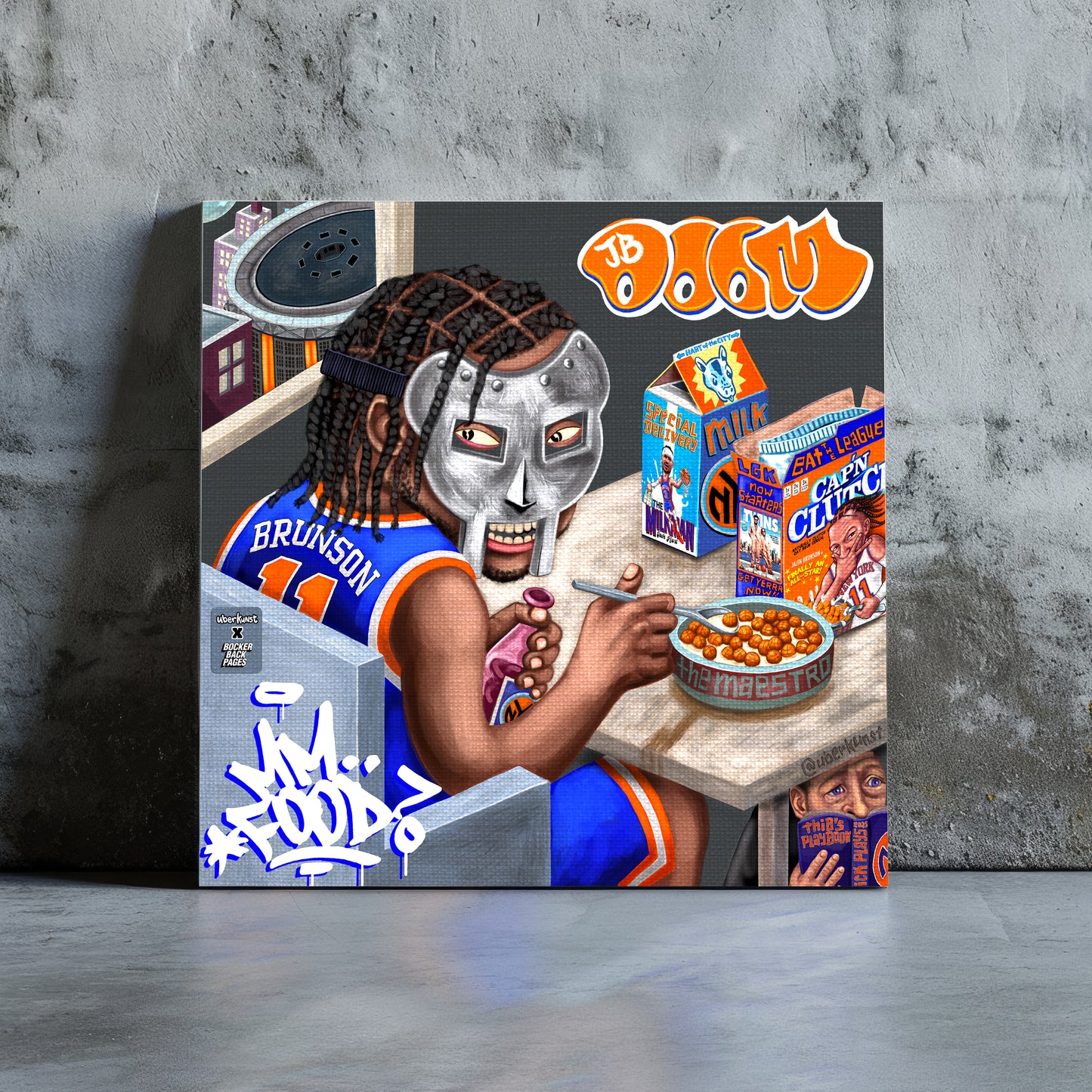 JB DOOM Mounted Canvas Art Print