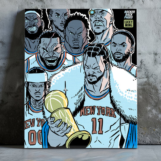 Invincible Knicks Mounted Canvas Art Print