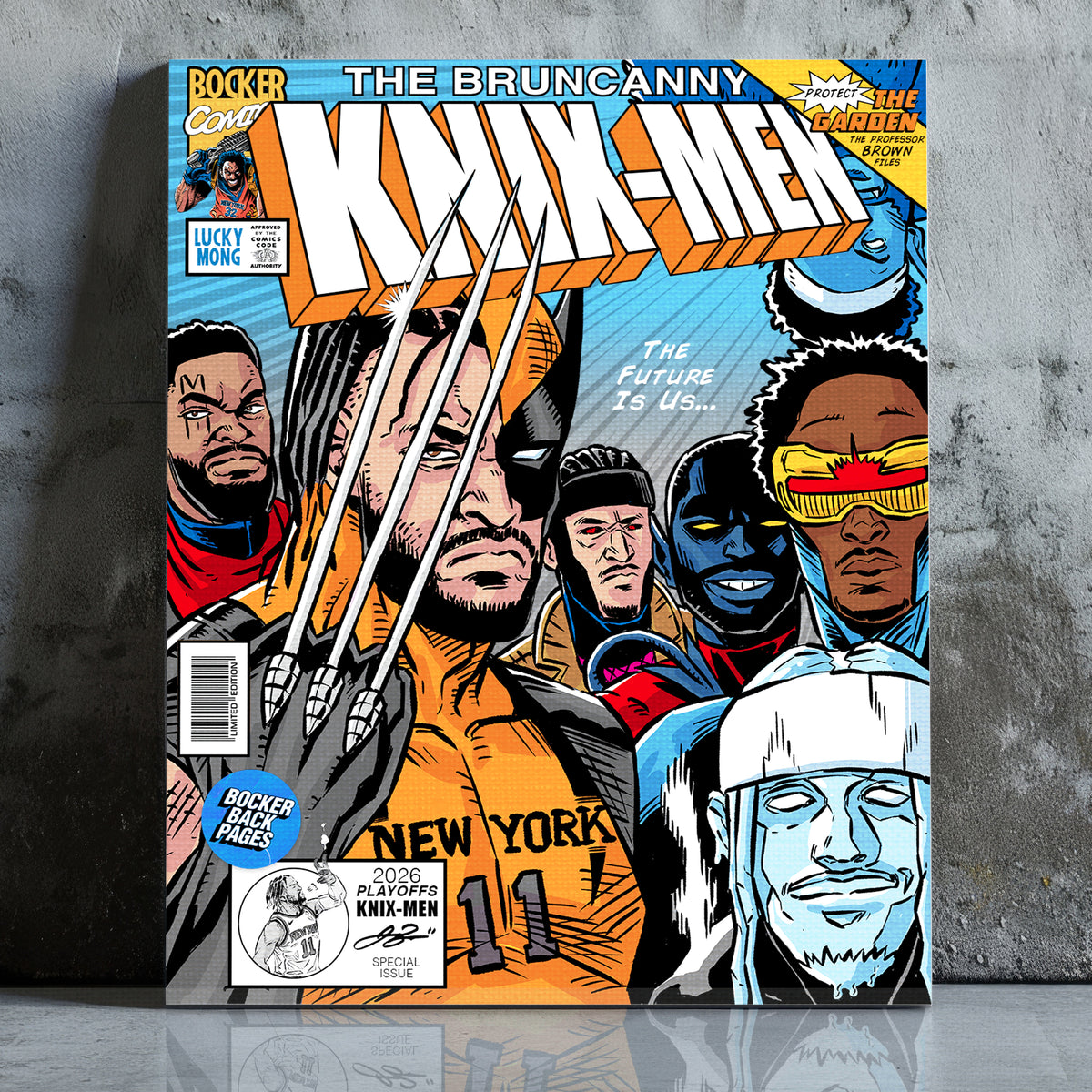 KNIX-MEN Mounted Canvas Art Print